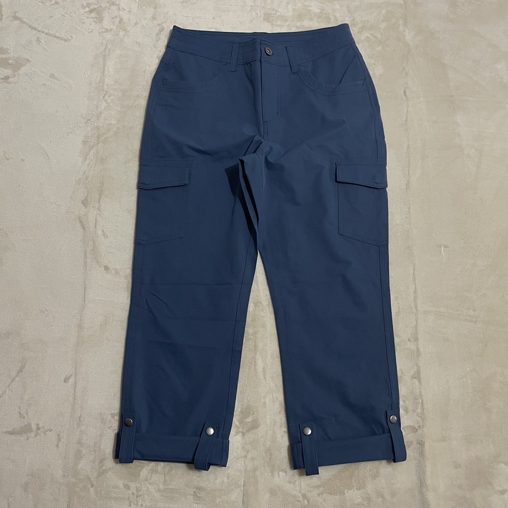 Eddie Bauer Cargo Pants Womens Size 4 Blue Lightweight Outdoor‎ Hiking Travel